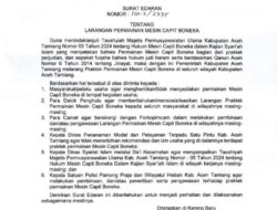 Pemerintah Kabupaten Aceh Tamiang Larang Permainan Mesin Capit Boneka