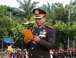 Kapolres Aceh Tamiang Pimpin Upacara Hari Bhayangkara Ke- 78
