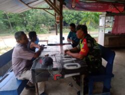 Babinsa Koramil 08 Rantau Serda Agus Santoso Rutin Laksanakan Kegiatan Komsos Dengan Warga Binaan