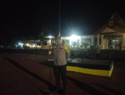 Kabag Ops Pimpin Apel Dan Patroli Cipta Kondisi Menjelang Malam Pergantian Tahun
