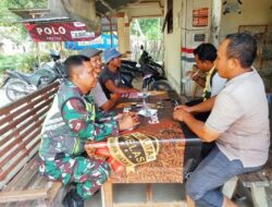 Babinsa Ciptakan Keakraban Dengan Warga Binaan Melalui Komsos