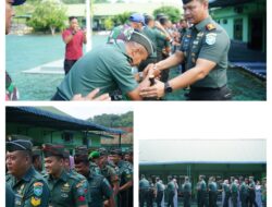 Usai Cuti Hari Raya Idul Fitri, Dandim 0117/Aceh Tamiang Kembali Pimpin Apel Dan Halal Bihalal