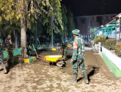 Agar Siswa Bisa Kembali Belajar, Satgas Gulbencal Kerja Siang Malam Renovasi SD Negeri 1 Tualang Cut