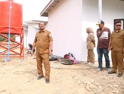 Bupati Aceh Tamiang Tinjau Pembangunan Huntara