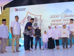 Bupati Aceh Tamiang Hadiri Santunan 5.000 Anak Yatim dan Wakaf Al-Quran Bersama BSI