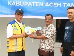 Wabup Aceh Tamiang Terima Penyerahan Kunci Huntara II dari Dirjen Prasarana Strategis, 156 KK Siap Huni
