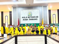 Plt. Sekda Aceh Tamiang Terima Kunjungan Mahasiswa KKN Kebencanaan Universitas Sriwijaya