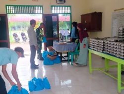 Babinsa Koramil 03/Seruway Dampingi Penyaluran MBG Ke Sekolah