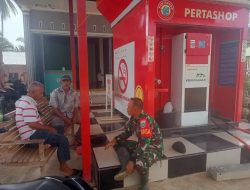 Melalui Komsos, Babinsa Cek Ketersediaan BBM Di Pertashop Milik warga Binaan