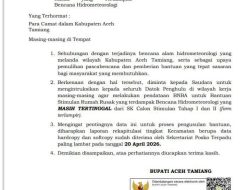 Pemkab Aceh Tamiang Buka Pendataan Ulang Bantuan Rumah Rusak Tahap III, Batas Akhir 20 April
