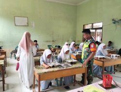 Babinsa Dampingi Pendistribusian Makan Bergizi Gratis Ke Sekolah