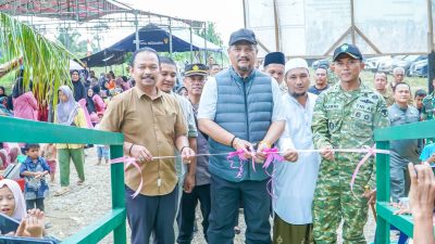 PARLEMENTARIA: Ketua DPRK Aceh Tamiang, Fadlon, SH Hadiri Peresmian Jembatan Gantung Perintis Garuda, Apresiasi Kolaborasi TNI dan Masyarakat