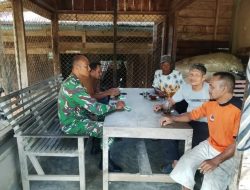 Melalui Komsos Babinsa Sampaikan Perkembangan Situasi Wilayah