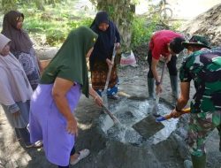Di Balik Adukan Semen, Ada Harapan Yang Diaduk Bersama Warga