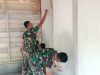 Satgas TMMD Aceh Tamiang Sudah Mulai Cat Dinding (RTLH) Sasaran Satu Milik Markidi