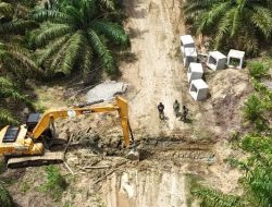 Alat Berat Dikerahkan Untuk Percepat Pembangunan Gorong-Gorong Di TMMD Reguler Ke- 128 Kodim 0117/Aceh Tamiang