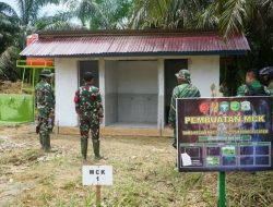 Pastikan Progres Sesuai Rencana, Dansatgas TMMD Reguler Ke- 128 Kodim 0117/Aceh Tamiang Tinjau Pengerjaan Sasaran Fisik