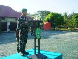 Dandim 0117/Aceh Tamiang Pimpin Upacara Bendera Mingguan