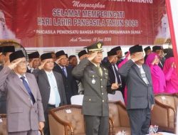 Dandim 0117/Aceh Tamiang Ikuti Upacara Hari Lahir Pancasila 2026