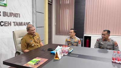 Kapolres Robby Ansyari Lakukan Silaturahmi ke Bupati Armia, Perkuat Sinergi Polri-Pemkab Jaga Aceh Tamiang Aman dan Kondusif