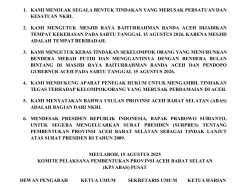 KP3 ABAS Tegas Pro-NKRI, Desak Prabowo Buka Jalan Provinsi Baru