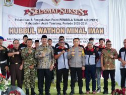 Hadiri Pelantikan PETA, Bupati Armia Pahmi: Cinta Tanah Air Harus Diwujudkan Dengan Aksi Nyata